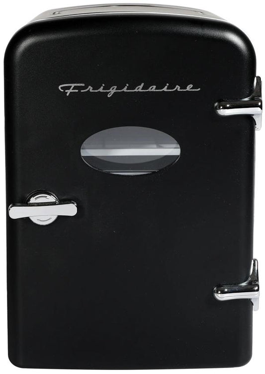 Frigidaire EFMIS129-BLACK 6-Can Retro Mini Fridge Black