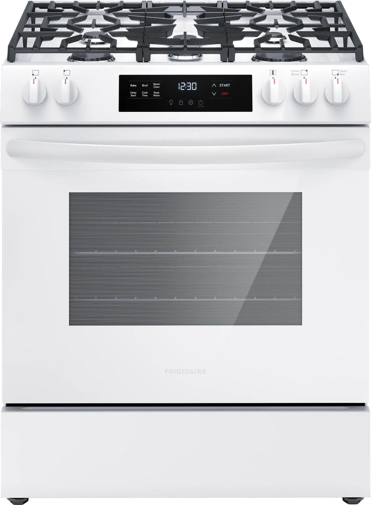 Frigidaire FCFG3062AB 30" Gas Range with Steam Clean