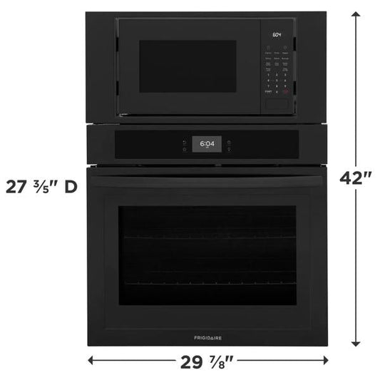 Frigidaire FCWM3027AB 30-Inch Electric Wall Oven and Microwave Combination