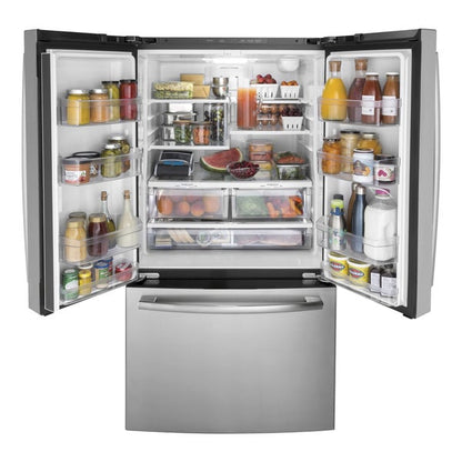 GE 27 cu ft French-Door Refrigerator with Internal Water Dispenser