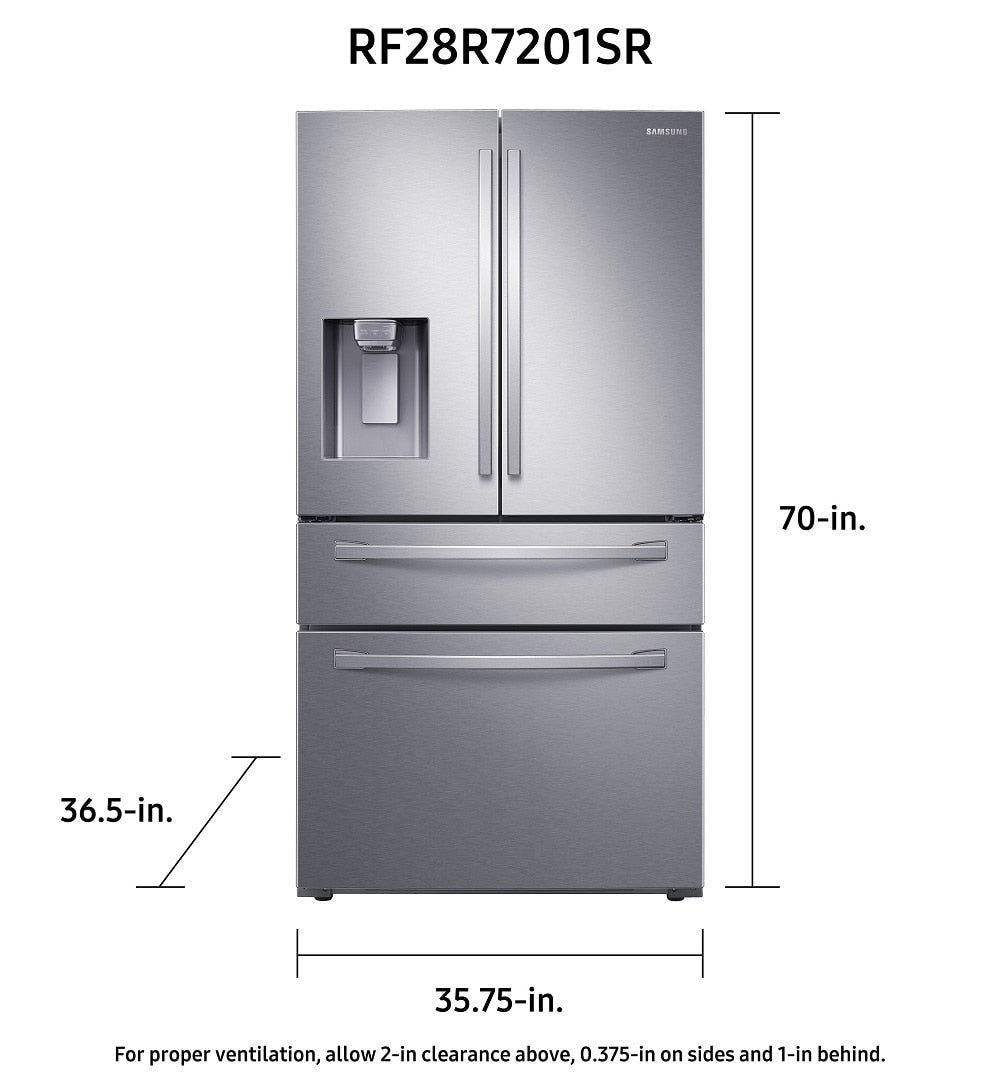 Samsung RF28R7201SR 90.8cm French Door Refrigerator