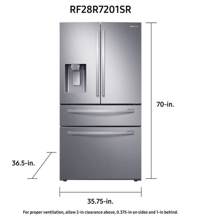 Samsung RF28R7201SR 90.8cm French Door Refrigerator