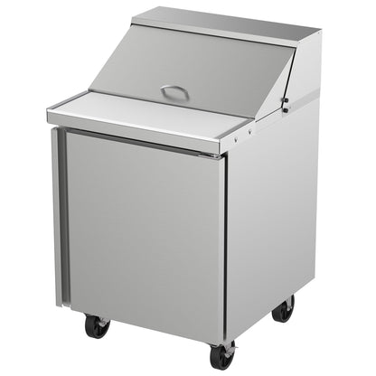 Kutano 27-Inch Stainless Steel Salad and Sandwich Prep Table