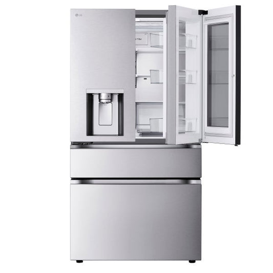 LG 29 cu ft MAX InstaView 4-Door Refrigerator with Full-Convert