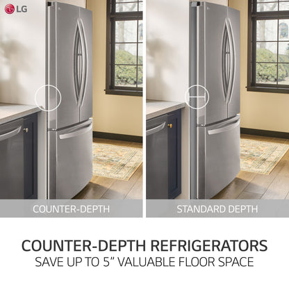 LG Counter-Depth MAX French Door Refrigerator 91.4cm 750.4L LRFLC2706S