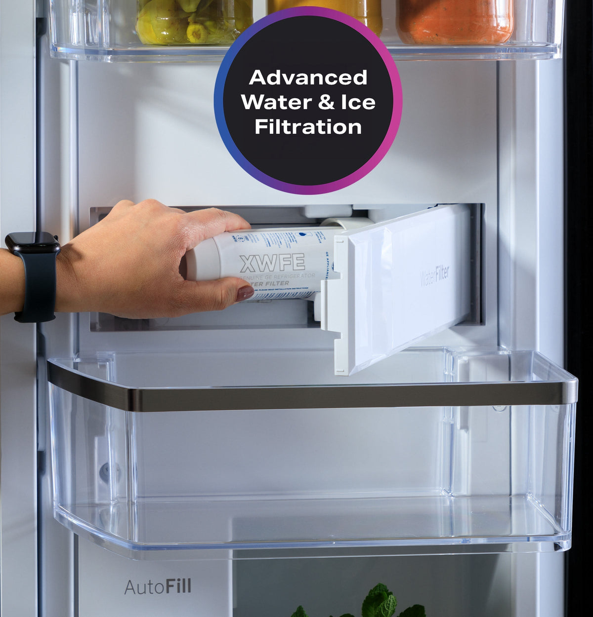 GE PGE29BYTFS 90.4cm French Door Refrigerator