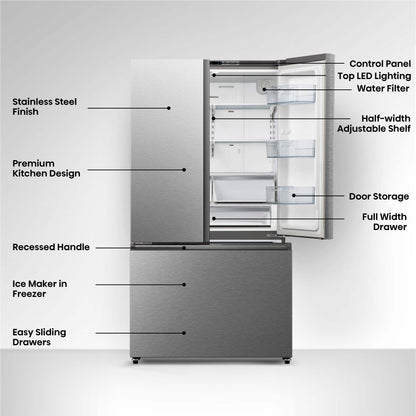 Hisense HRF266N6CSE1 91.4cm French Door Refrigerator