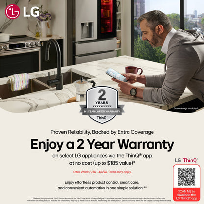 LG Counter-Depth MAX French Door Refrigerator 91.4cm 750.4L LRFLC2706S