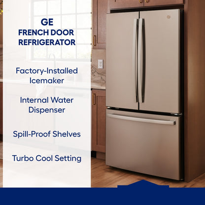 GE GNE27JYMFS 90.8cm 764.6L French Door Refrigerator