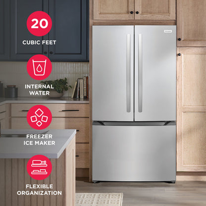 Frigidaire FRFG201LAV 89.7cm French Door Refrigerator