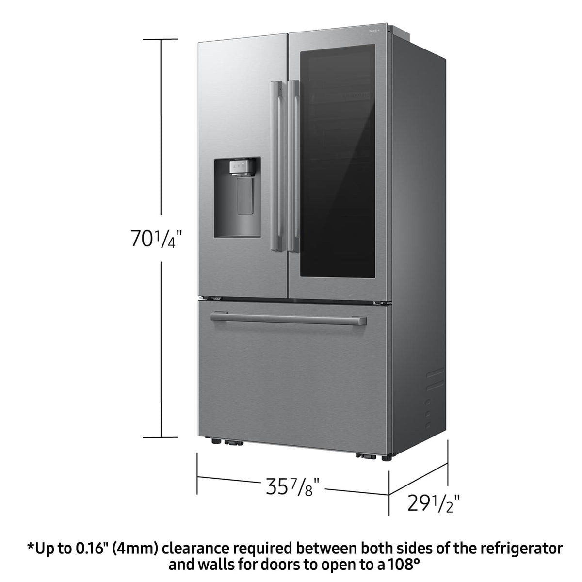 Samsung RF80H25CER 91.1cm French Door Refrigerator