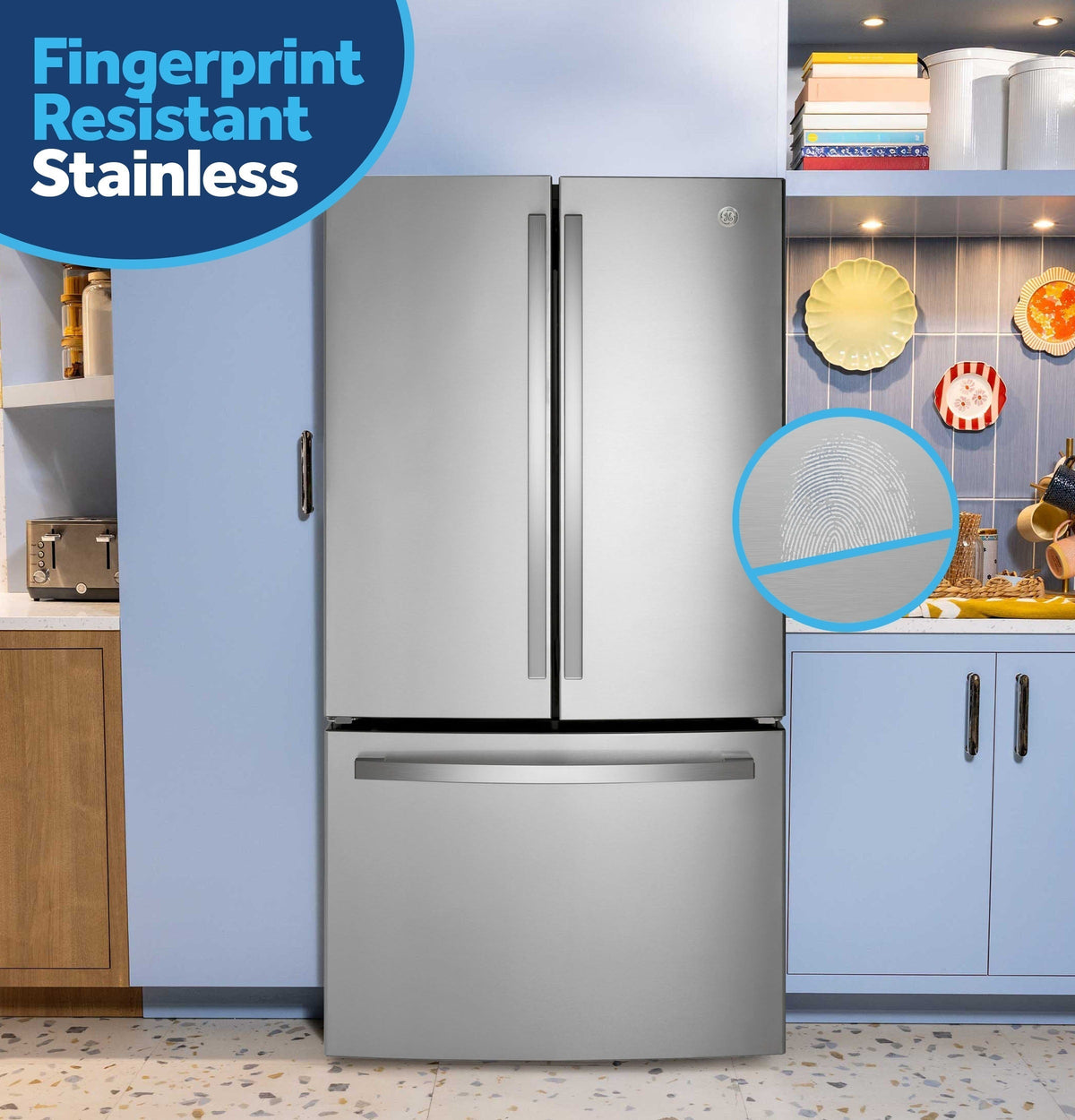 GE GNE27JYMFS 90.8cm French Door Refrigerator
