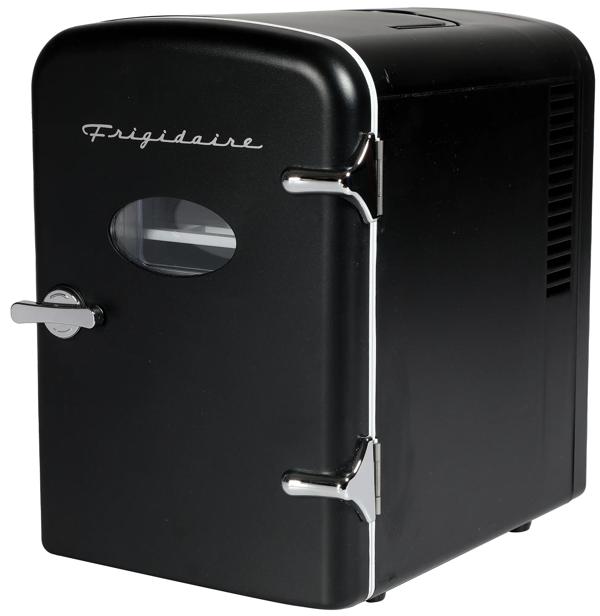 Frigidaire EFMIS129-BLACK 6-Can Retro Mini Fridge Black