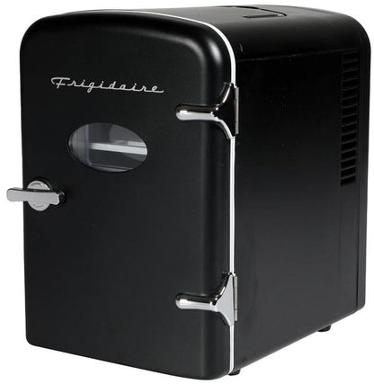 Frigidaire EFMIS129-BLACK 6-Can Retro Mini Fridge Black