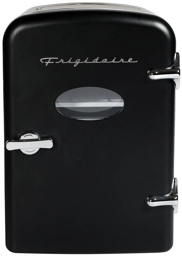 Frigidaire EFMIS129-BLACK 6-Can Retro Mini Fridge Black