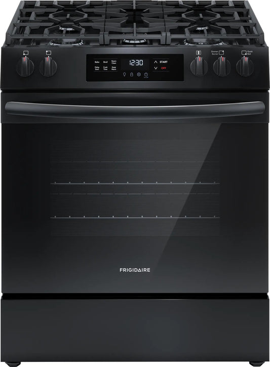 Frigidaire FCFG3062AB 30" Gas Range with Steam Clean