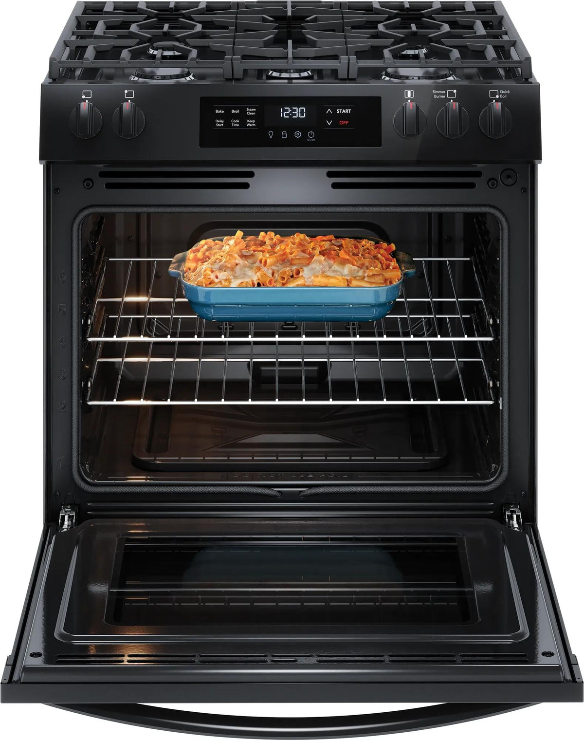 Frigidaire FCFG3062AB 30" Gas Range with Steam Clean