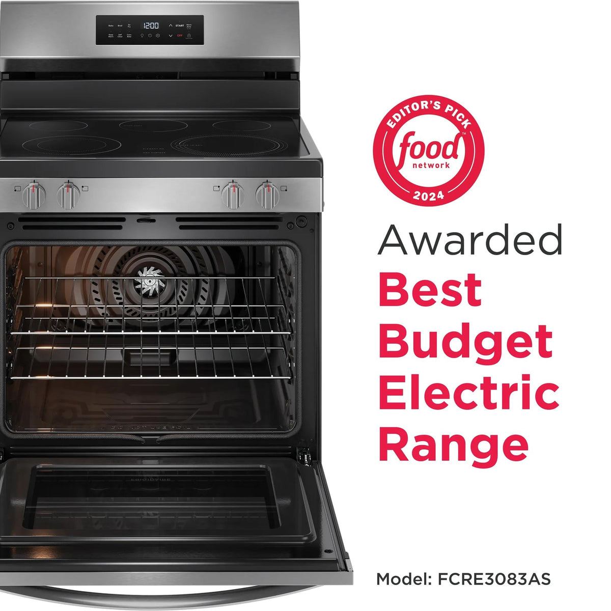 Frigidaire FCRE3083AS 30-Inch Electric Range with Air Fry
