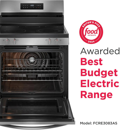 Frigidaire FCRE3083AS 30-Inch Electric Range with Air Fry