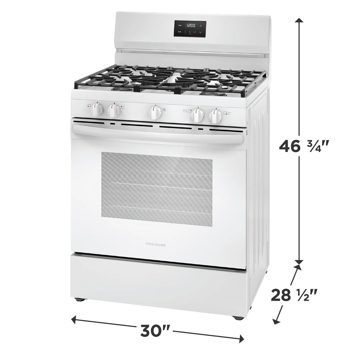 Frigidaire FCRG3052BW 30" Gas Range