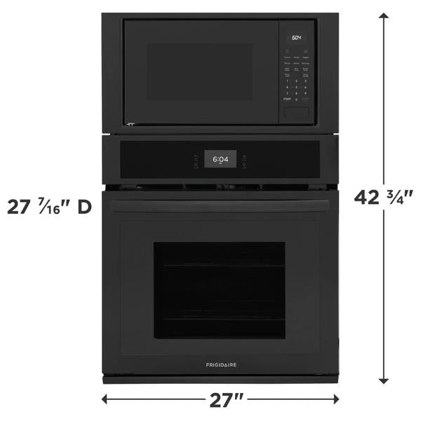 Frigidaire FCWM2727AB 27" Electric Wall Oven and Microwave Combination