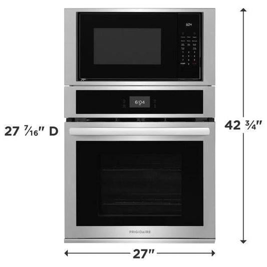 Frigidaire FCWM2727AS 27-Inch Electric Wall Oven Combination