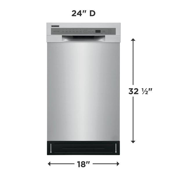 Frigidaire FFBD1831US 18-Inch Stainless Steel Tub Dishwasher