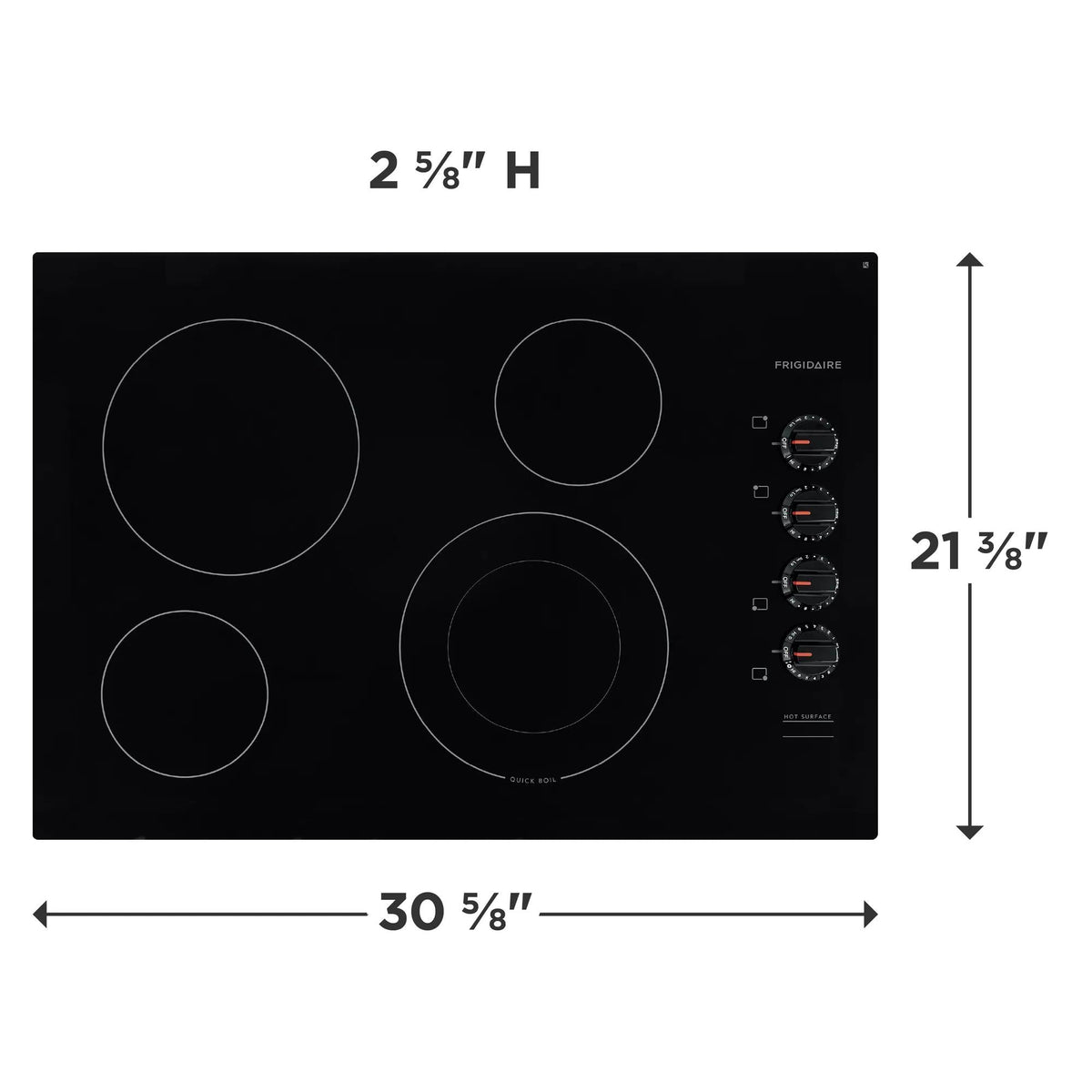 Frigidaire FFEC3025UB 30" Electric Cooktop