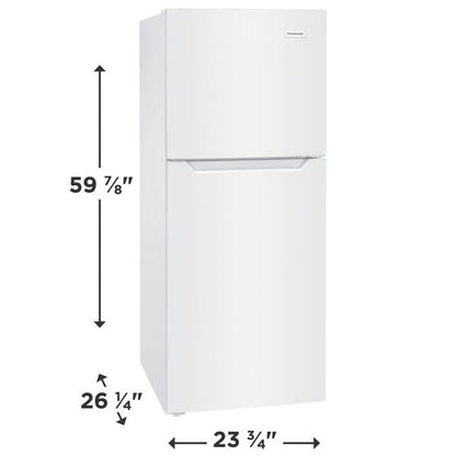 Frigidaire FFET1022UW 10 Cu. Ft. Top Freezer Refrigerator