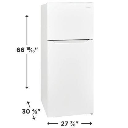Frigidaire FFHT1822UW 18 Cu. Ft. Top Freezer Refrigerator