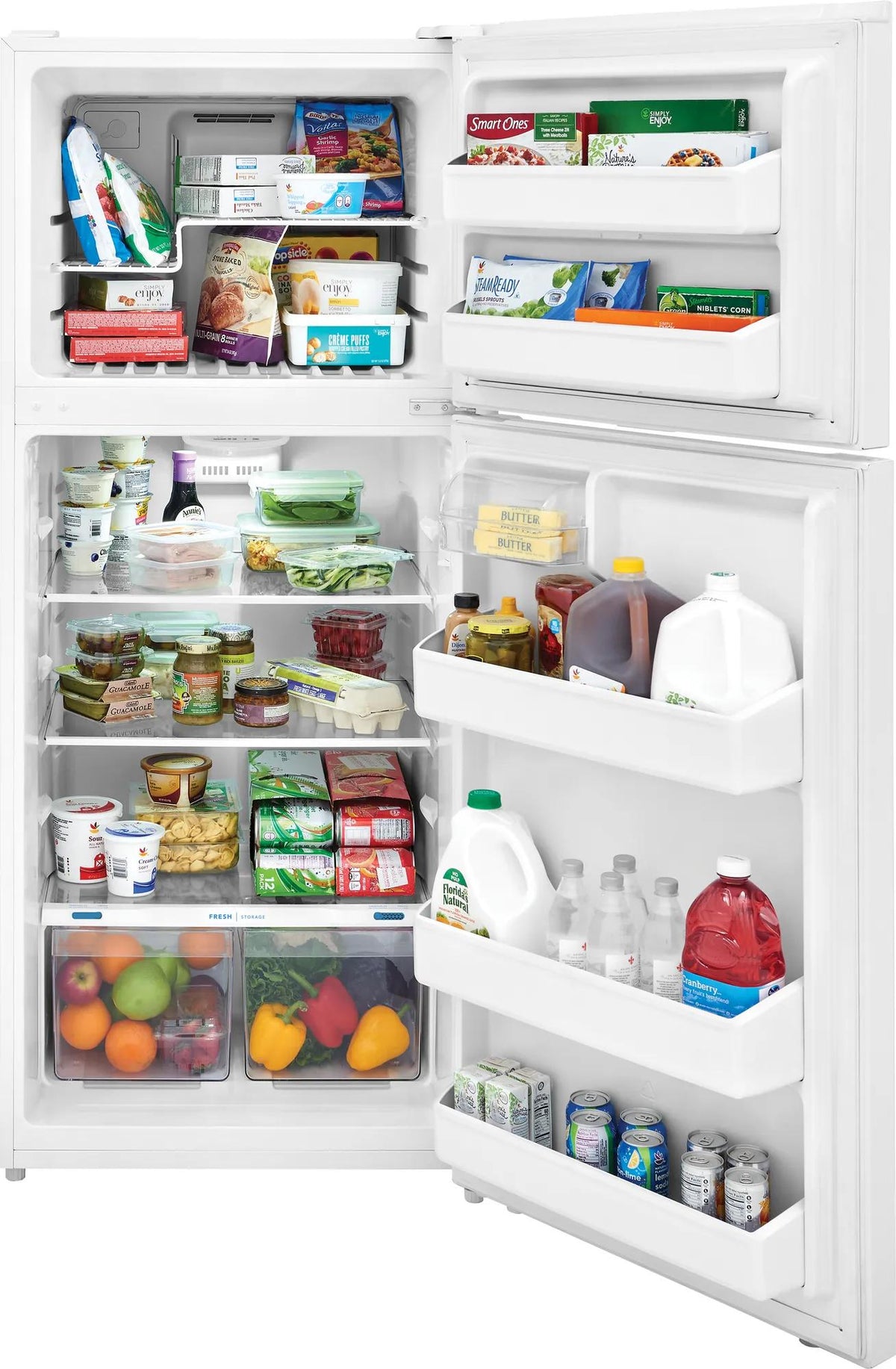 Frigidaire FFHT1822UW 18 Cu. Ft. Top Freezer Refrigerator