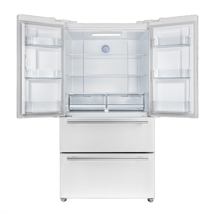 FORNO Espresso Moena French Door Refrigerator 91.4cm 543.7L White
