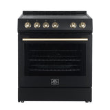 FORNO Espresso Leonardo Convection Oven Range 76cm 141.6L FFSEL6012-30BLK