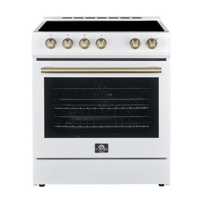 FORNO Espresso Leonardo Electric Range 76.2cm 141.6L White FFSEL6012-30WHT