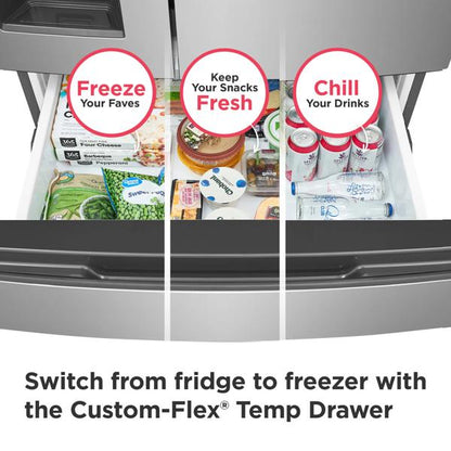 Frigidaire FRMS2733AV 26 Cu. Ft. 4-Door French Door Refrigerator
