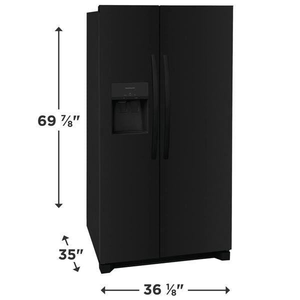 Frigidaire FRSS2623AB 36" Side-by-Side Refrigerator