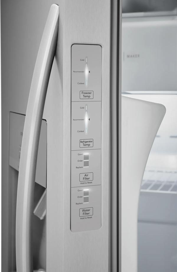 Frigidaire FRSS2623AS 36-Inch Side-by-Side Refrigerator 26 Cu. Ft.