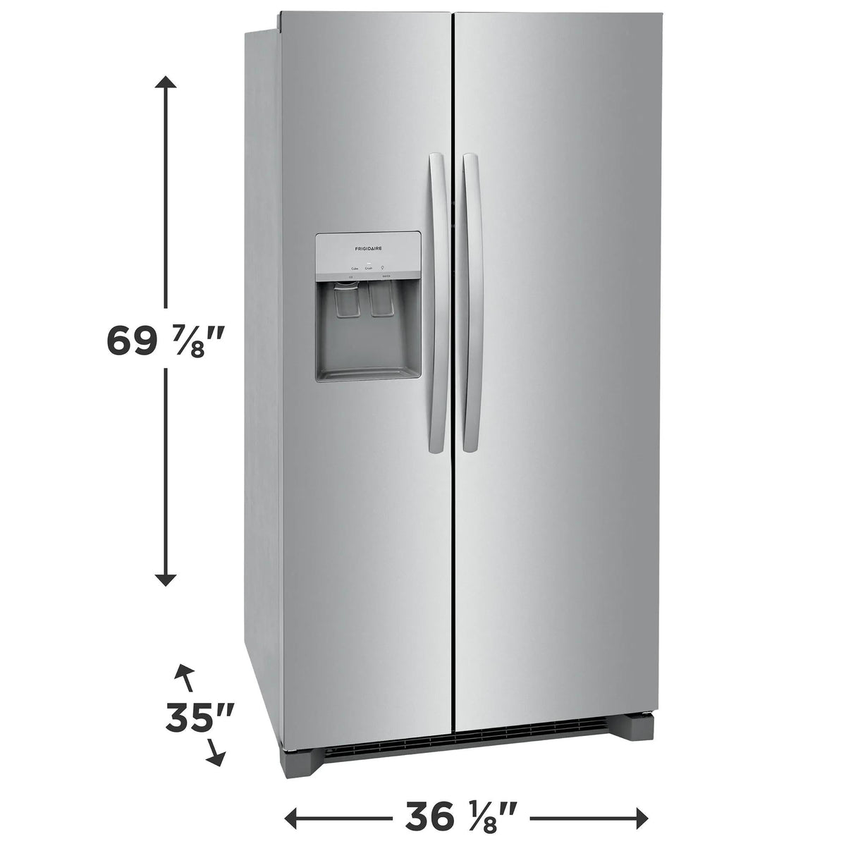 Frigidaire FRSS2623AS 36" Side-by-Side Refrigerator