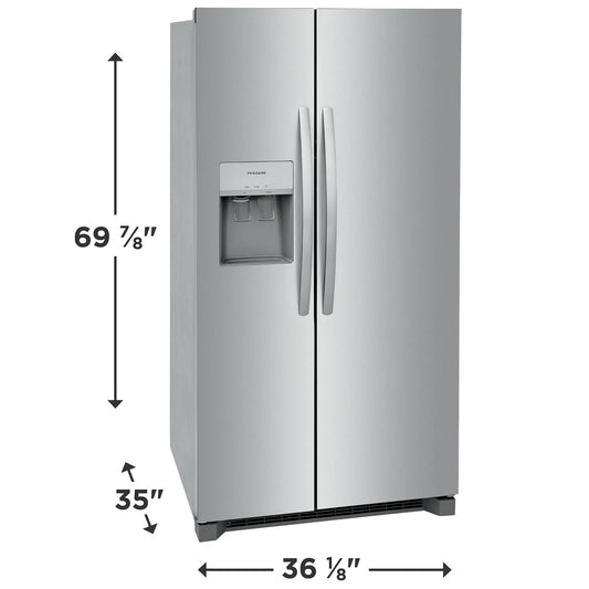 Frigidaire FRSS2623AS 36" Side-by-Side Refrigerator