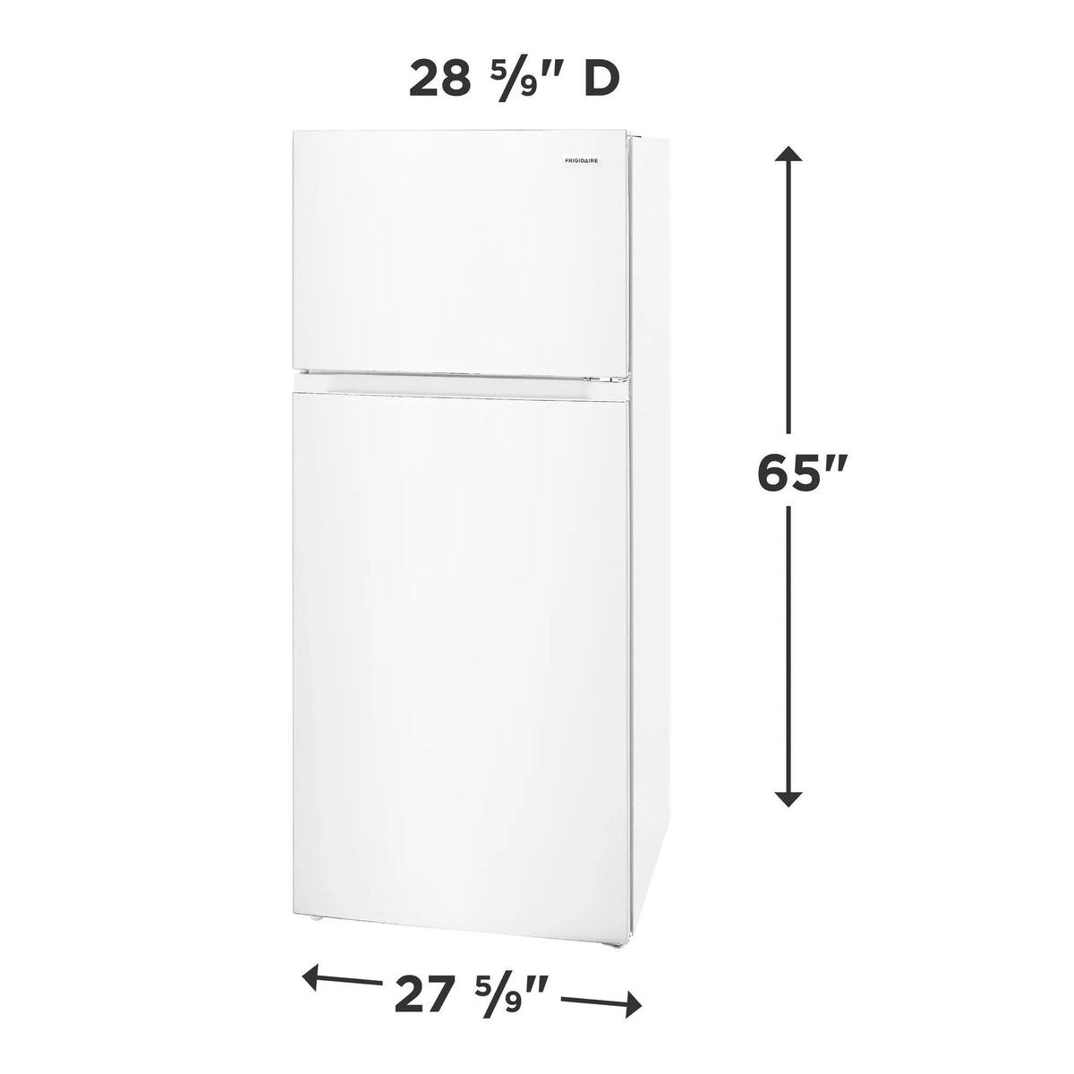 Frigidaire FRTE1622AW 16 Cu. Ft. Top Freezer Refrigerator