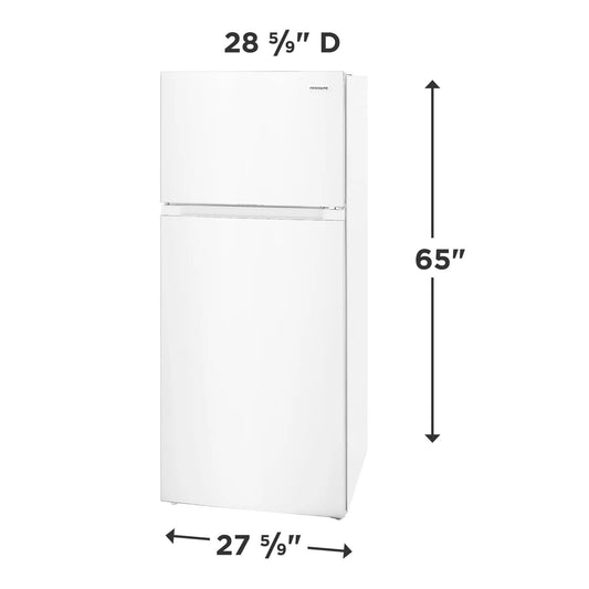 Frigidaire FRTE1622AW 16 Cu. Ft. Top Freezer Refrigerator