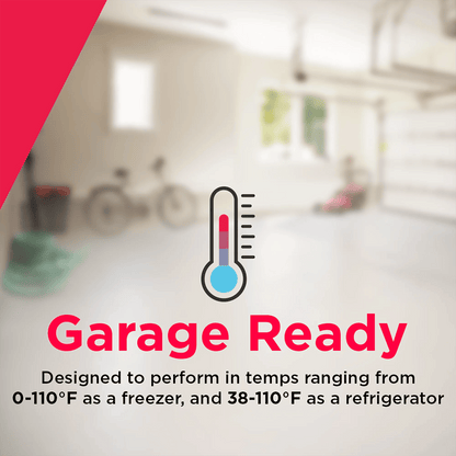 Frigidaire FFCS1062AW Garage Ready Convertible Chest Freezer