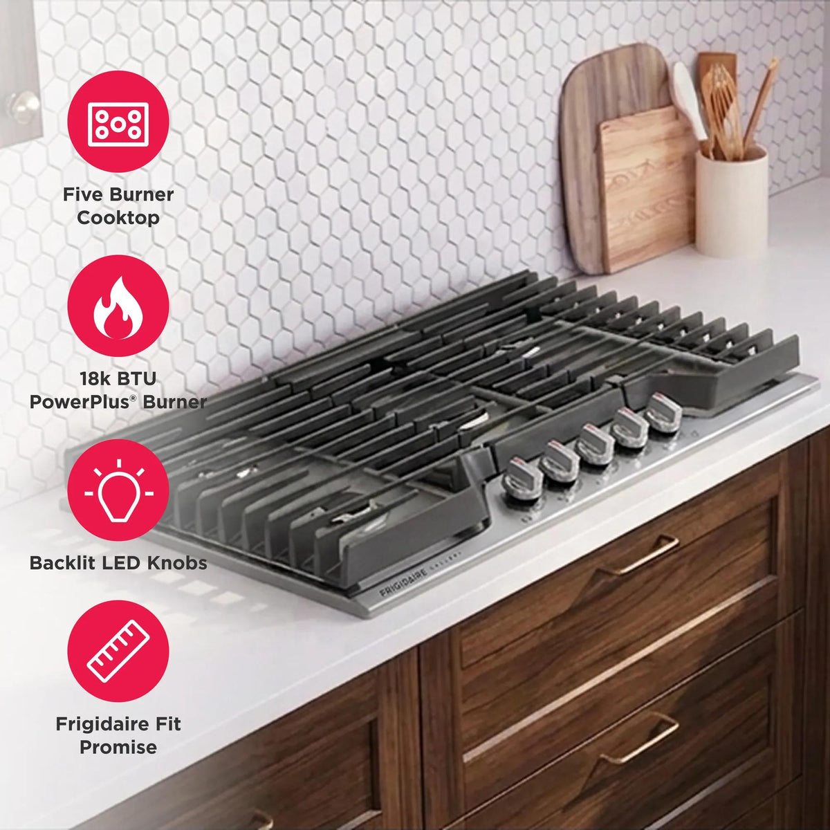 Frigidaire Gallery GCCG3648AS 36" Gas Cooktop