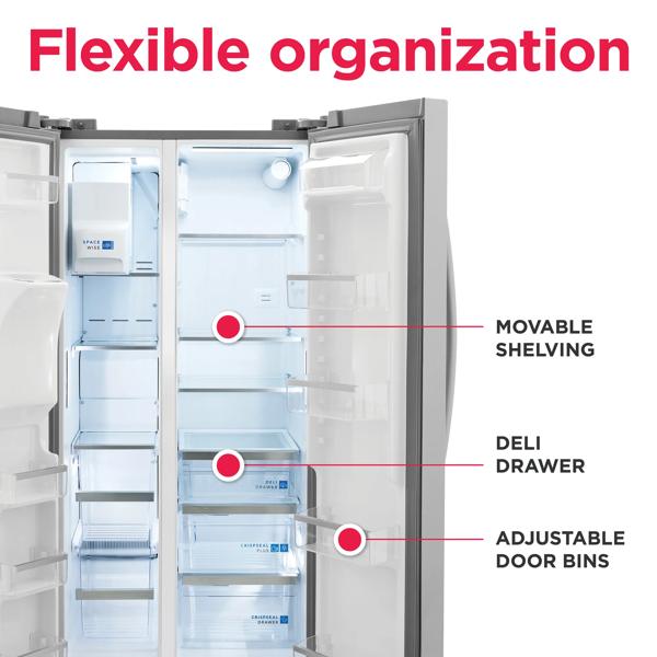 Frigidaire Gallery GRSS2352AF 33-Inch Side-by-Side Refrigerator