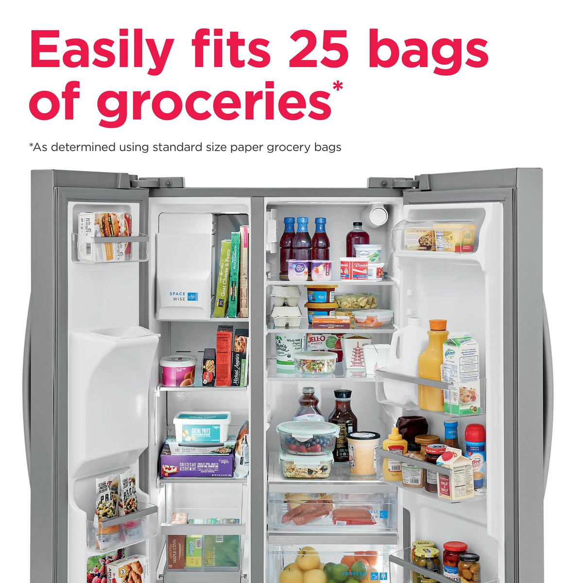 Frigidaire Gallery GRSS2652AF 36-Inch Side-by-Side Refrigerator 25.6 Cu. Ft.