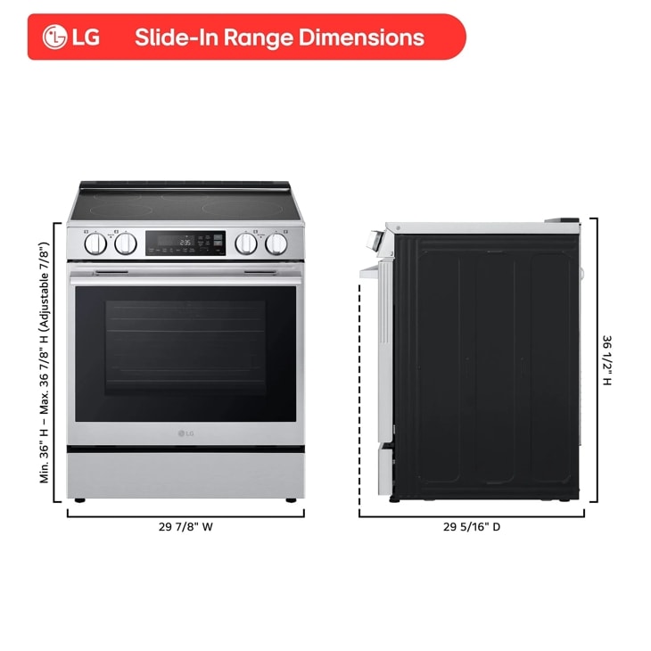 LG LSIL6334XE 178L Induction Range Air Fryer